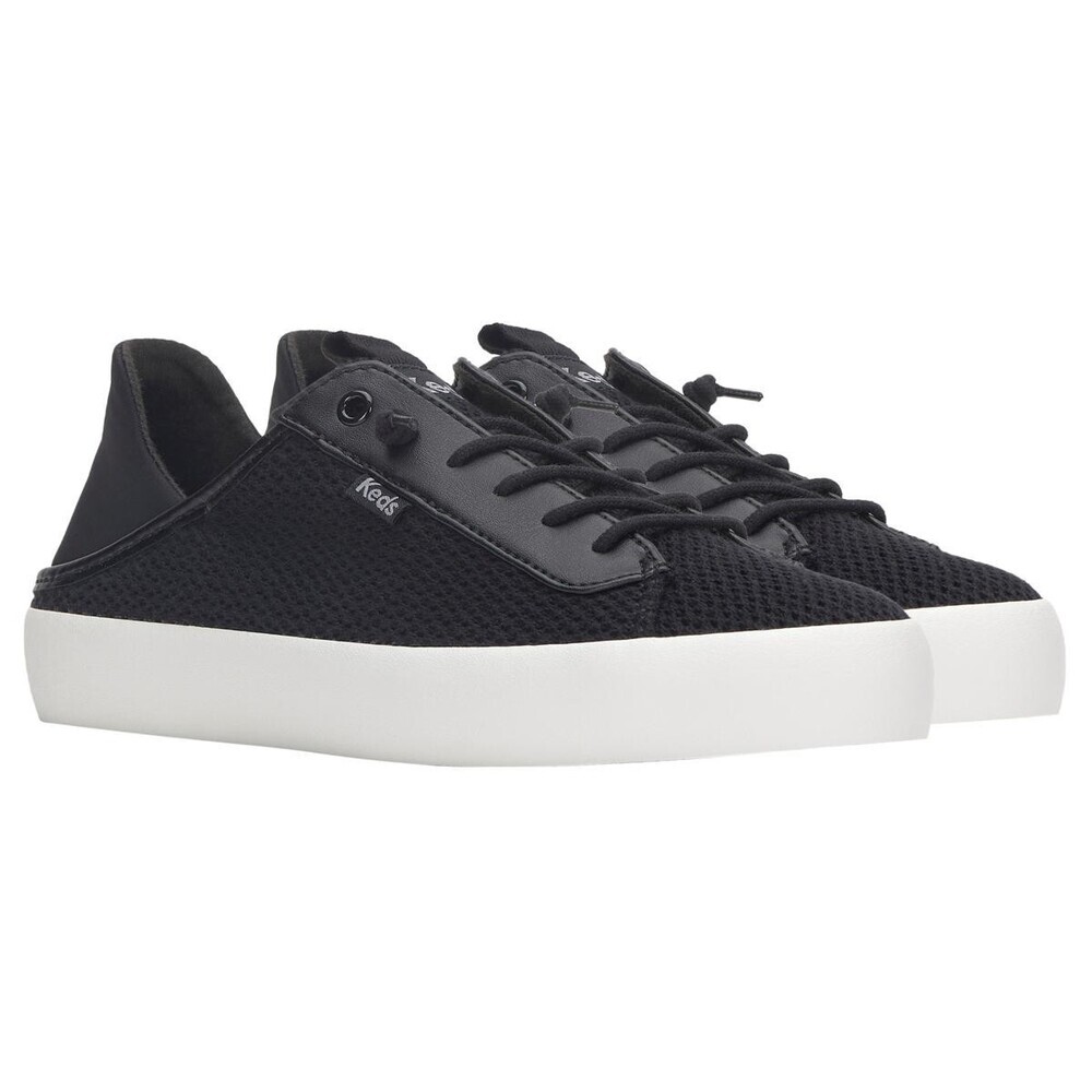 Keds Kickback Crashback Sneakers Womens US 8 Black Comfort Slip On Shoes GAL961